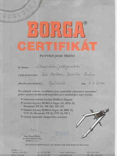 Certifikáty a osvědčení