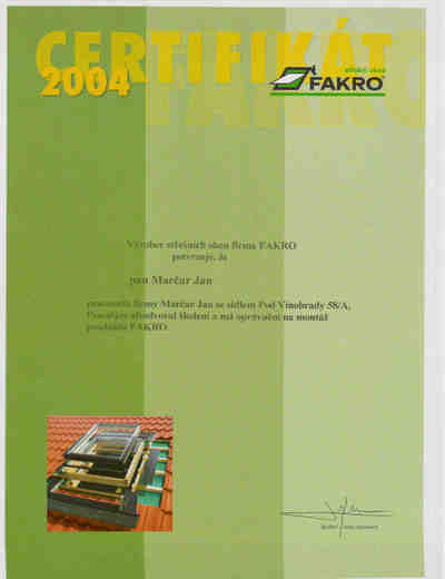 Certifikáty a osvědčení