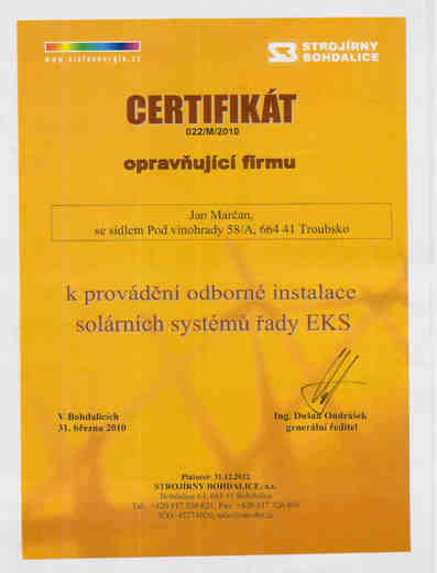 Certifikáty a osvědčení