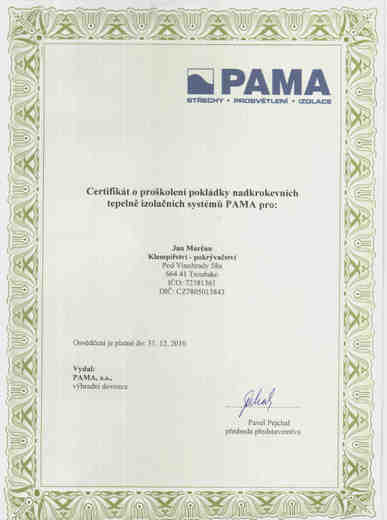 Certifikáty a osvědčení