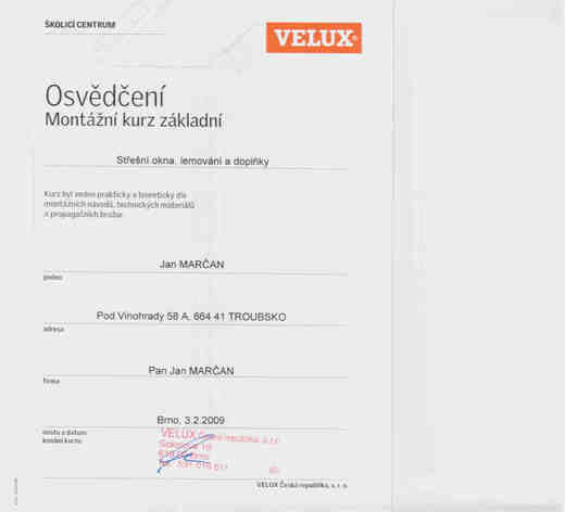 Certifikáty a osvědčení